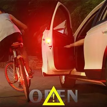 1 шт. 3 светодиода для открывания двери автомобиля, сигнальная лампа безопасности, парковка, магнитные лампы, мигающие лампы, сигнализация, защита от столкновений, беспроводная S T1H5 красный