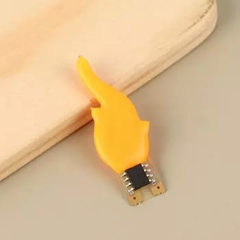 1 шт. 3 В светодиодные нити накаливания, вспышка, свечи, диод Эдисона, украшение, лампочка оранжевый