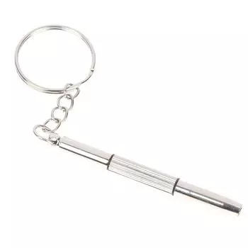 1 шт. 3 в 1 ремонтный комплект, инструменты, портативная отвертка-брелок из нержавеющей стали