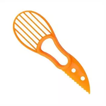 1 шт. 3-в-1 Слайсер для авокадо, удалитель косточек ши, нож для чистки фруктов, резак, сепаратор мякоти, пластиковый нож, кухонные овощные инструменты, домашний аксессуар