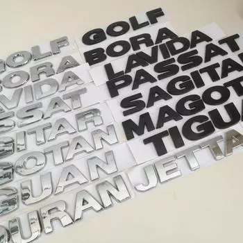 1 шт. 3D ABS ГОЛЬФ ПОЛО BORA LAVIDA PASSAT SAGITAR JETTA CC автомобиля с надписью на заднем багажнике наклейки эмблема значок наклейка Стайлинг Golf чёрный