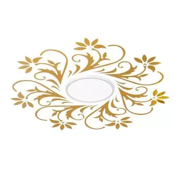 1 шт. 3D гостиная акриловый фон цветок искусство зеркало настенные наклейки спальня настенные наклейки украшение дома серебряный