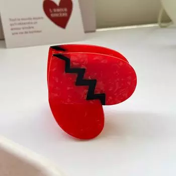 1 шт. 3D Любовь Уксусная кислота Зажим для волос с Передовым ощущением, Захват для волос, Полузавязанные волосы, Простой зажим-акула Аксессуары для волос