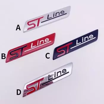 1 шт. 3D металлическая эмблема автомобиля STline, наклейка, наклейка для Focus ST Mondeo D