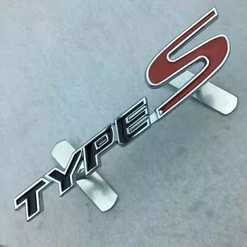 1 шт. 3D металлическая решетка типа S, эмблема, заводская табличка, логотип, передний значок автомобиля премиум-класса, хром чёрный