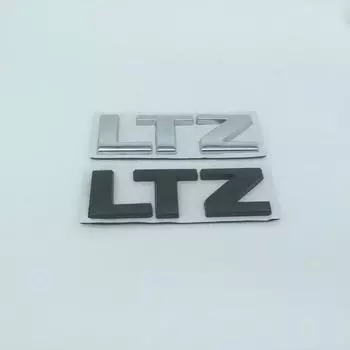 1 шт., 3D металлический логотип LTZ, наклейка на крыло автомобиля, боковые наклейки, эмблема, значок, наклейка, Стайлинг автомобиля, автоаксессуары серебряный