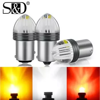 1 шт. 3D-объектив 1157 BAY15D P21/5W Светодиодная лампа 1156 BA15S P21W Led 9SMD R5W R10W Автомобильные указатели поворота Задний фонарь тормоза заднего хода DC 12 В Белый Красный Желтый 1156 BA15S P21W R5W белый