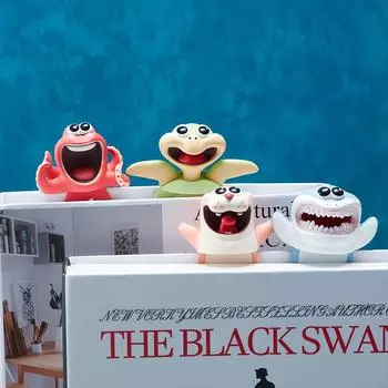 1 шт 3D Океан Мультфильм Животное Закладка для Подарка Подросткам Мальчикам и Девочкам Студентам ПВХ