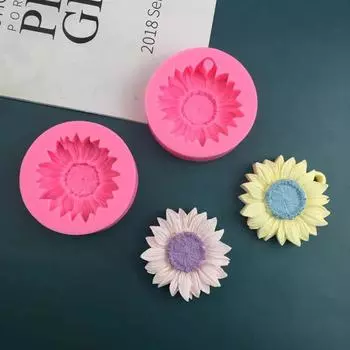 1 шт. 3D Подсолнух силиконовая форма мыло гипс ароматерапия DIY инструменты для выпечки гипс домашний декор глина смола искусство ремесла