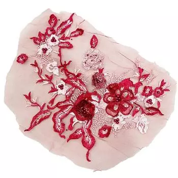 1 шт. 3D сетчатые бусины DIY швейные аксессуары кружевная ткань аппликации нашивки тканевые наклейки кружевная вышивка