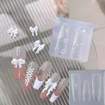 1 шт. 3D силиконовая форма для резьбы по ногтям, сексуальный пояс Y2K Kawaii Bow JK Girl, сделай сам, украшение для ногтей на вечеринку, искусство, красота ногтей, очарование