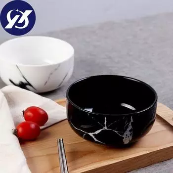 1 шт., 400 мл/1000 мл, мраморные керамические миски, минималистичные фарфоровые миски, миска для салата и риса, посуда, миска для супа с лапшой