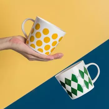 1 шт. 400 мл керамическая кофейная кружка простая чашка для воды завтрак молочная кружка бытовая посуда для летних и зимних напитков пара чашек 301-400ml красный