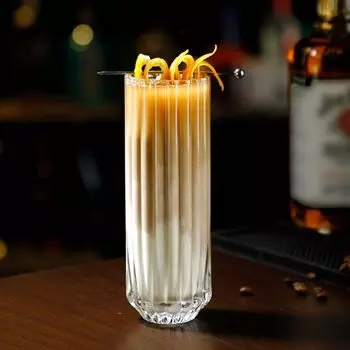 1 шт. 400 мл ребристый коктейльный бокал прозрачный бокал для вина креативные бокалы для шампанского питьевая кружка летняя посуда аксессуар кофейная кружка 400ml чистый