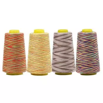 1 шт., 402 секции, цветная нить для крашения, 3000 ярдов, 2742 метра, многоцветная полиэфирная нить для вышивания крестиком, нить для вышивания