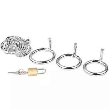 1 шт., 40/45/50 мм, металлическое кольцо для пениса, мужское устройство целомудрия, стальная клетка целомудрия, секс-игрушки для мужчин 1.57inch