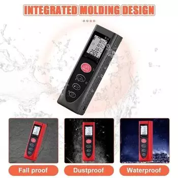 1 шт. 40/60/80 м Мини Электронный Дальномер Лазерный Дальномер Охотничий Лазерный Цифровой Рулетка Угловой Лазерный Дальномер Измерительные Инструменты 40m чёрный