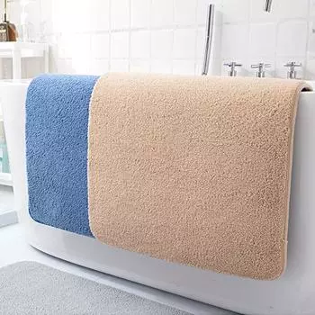 1 шт 40*60 см ковер для ванной комнаты маленькие ковры домашний декор супер впитывающий однотонный нескользящий короткий ворс плюшевый ковер 40*60cm темно серый