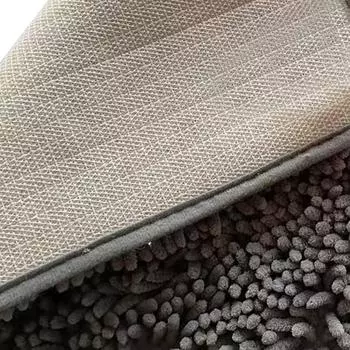 1 шт. 40*60 см синий мягкий и впитывающий коврик для ванной из шенилла - нескользящий и быстросохнущий коврик для душа для домашней ванной комнаты - можно стирать в стиральной машине серый