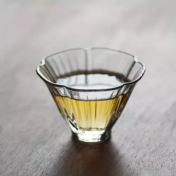 1 шт. 40 мл мини-размера высокое боросиликатное стекло цветочный узор чайная кружка ароматная чашка винная кружка посуда для напитков подарочная стеклянная кружка в японском стиле 40ml чистый