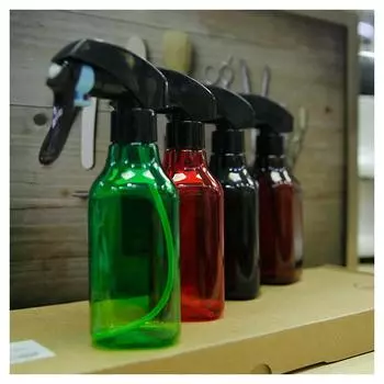 1 шт. 450 мл флаконы-спрей для розлива в пластиковые многоцветные бутылки для повторного использования пустой контейнер с откидной крышкой дозатор для макияжа коричневый
