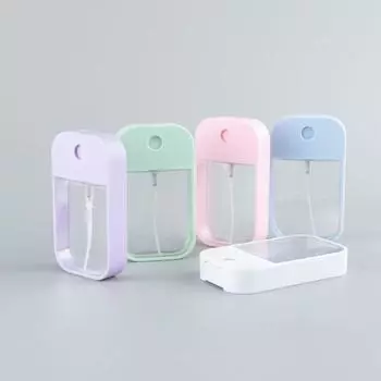 1 шт., 45 мл, отдельные бутылки для ароматов, дорожные портативные мини-цветные распылители, флакон с квадратной головкой и карманом светло-зеленый