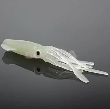 1 шт. 4,3 дюйма B2 мягкая рыболовная юбка осьминог кальмар светящиеся приманки приманки светятся в темноте