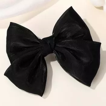1 шт. 4,3-дюймовые большие шифоновые заколки для волос с бантами, заколка-бант для чирлидинга для девочек, детский головной убор, новые модные аксессуары для волос