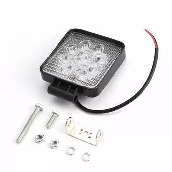 1 шт. 4,5 дюйма 9 светодиодов 45 Вт 6500K алюминиевый квадратный светодиодный рабочий свет противотуманная фара фара для вождения внедорожный внедорожник прожекторная планка лодка