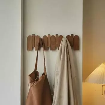 1 шт. 4/6/8 крючков настенное украшение из ореха, скрытый декоративный крючок для одежды, шляпа, ключ, одежда для гостиной, мебель для коридора