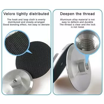 1 шт. 4-дюймовая подложка для алмазной полировальной подложки, алюминиевая основа, держатель M14 Ecoflow, аксессуары для инструментов Festool onesize