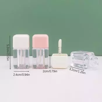 1 шт. 4 мл сделай сам пустой прозрачный пластиковый флакончик для блеска для губ дорожная портативная жидкая помада тени для век блеск для губ тюбики розовый