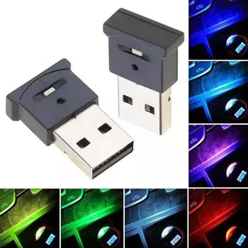 1 шт./4 шт. автомобильные светодиодные фонари RGB автомобильный атмосферный светильник светодиодное окружающее освещение для ноутбука домашний офисный декоративный светильник портативный 1
