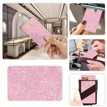 1 шт/4 шт самоклеящиеся транзитные карты в стиле Дубая стильная защита кристально матовый звездный свет пудровый чехол для карты роскошный 1pcs