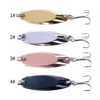 1 шт. 4 см/7 г металлическая рыболовная приманка, ложка с блестками, приманка-спиннер, приманка для морского озера, инструмент, воблеры 1Pcs 4cm 7g