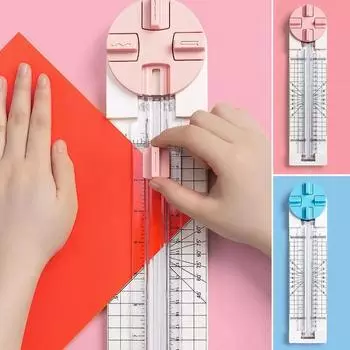 1 шт. 4-в-1 резак для бумаги ID фото ручной учет художественный офис поделки из бумаги домашний резак для пластиковой бумаги маленький резак Multifunctio J7I2