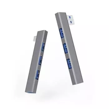 1 шт. 4 в 1 USB C док-станции для ноутбука алюминиевый сплав быстрое рассеивание тепла USB Type C концентратор док-станция аксессуары для ноутбука