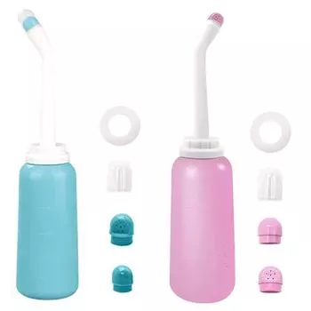 1 шт. 500 мл портативный биде-спрей ручной дорожный биде для беременных женщин детская очищающая вода моющая бутылка для душа для мам розовый