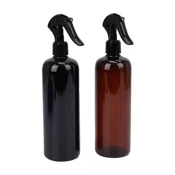 1 шт., 500 мл, распылительные бутылки, пластиковая многоцветная многоразовая бутылка для разлива, пустая коричневый
