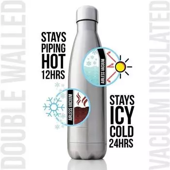 1 шт. 500 мл спортивные бутылки с двойными стенками, термос из нержавеющей стали, термос для воды, кола, Drinkwar 500ml