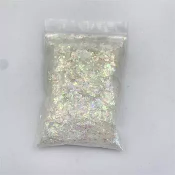 1 шт., 50 г в упаковке, массивные блестящие нерегулярные блестящие чипсы, блестки, майларовые чешуйки, блестящие радужные цвета, блестки для художественного творчества, эпоксидная смола 50g