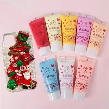 1 шт (50мл) Смола DIY поддельные взбитые сливки глина имитация крема гель антифриз мобильный ракушка красота DIY ремесло мягкая глина украшения лимонно-желтый