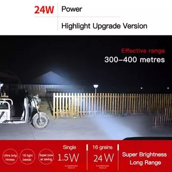 1 шт. 54 Вт 18 светодиодных фар для мотоцикла, электрический велосипед, светодиодные рабочие фары, белые и янтарные стробоскопические лампы, автомобильное освещение, переменный ток 9-85 В