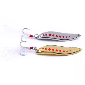 1 шт. 55 мм 20 г блестящая золотая/серебряная ложка приманка для рыболовных приманок морские приманки инструмент воблеры Спиннер приманка для щуки и карпа