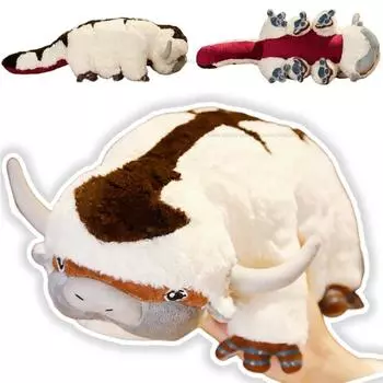 1 шт. 55 см игровая аниме-кукла Appa Cow плюшевая игрушка Fly Sky Cattle Bull куклы подарок на день рождения для мальчика на день рождения домашний декор игровая комната about 40-45cm