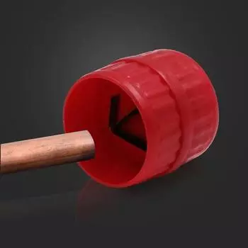 1 шт. 5-38 мм красная круглая утолщенная медная трубка фаска ручной инструмент для снятия заусенцев для внутренней / внешней зачистки металлических трубок красный