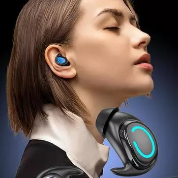 1 шт. 5.4 наушники Bluetooth для сна с длительным сроком службы беспроводные невидимые внутриканальные наушники с шумоподавлением чёрный