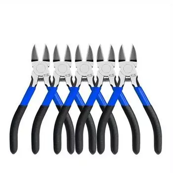 1 шт. 5-дюймовый/6,5-дюймовый кусачки для резки проволоки для изготовления электрических украшений, сверхострые кусачки для проволоки, ножницы для проволоки 5 inch синий