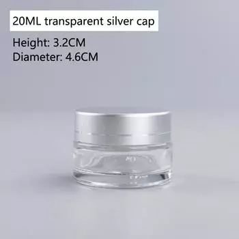 1 шт. 5 мл 9 мл стеклянная банка для ухода за кожей баночки для крема для глаз баночка для лосьона многоразовая бутылка для макияжа тени для век контейнер для косметики as the picture