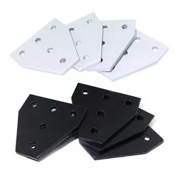 1 шт. 5-отверстийная соединительная пластина угловой кронштейн соединительная полоса для 3030 4040 2020 алюминиевый профиль поддержка черный/серебристый